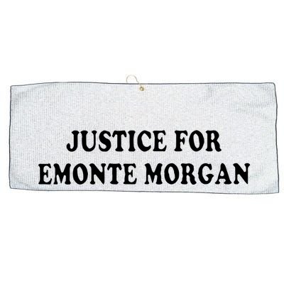 Ella French Justice For Emonte Morgan Large Microfiber Waffle Golf Towel