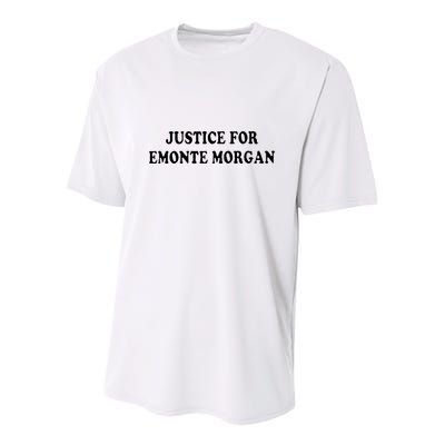Ella French Justice For Emonte Morgan Youth Performance Sprint T-Shirt