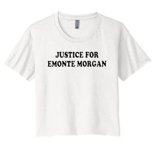 Ella French Justice For Emonte Morgan Women's Crop Top Tee