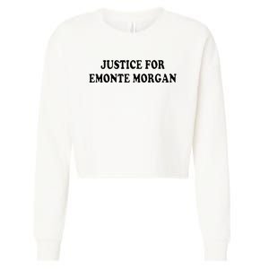 Ella French Justice For Emonte Morgan Cropped Pullover Crew