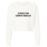 Ella French Justice For Emonte Morgan Cropped Pullover Crew