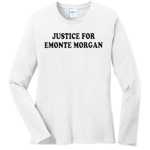 Ella French Justice For Emonte Morgan Ladies Long Sleeve Shirt