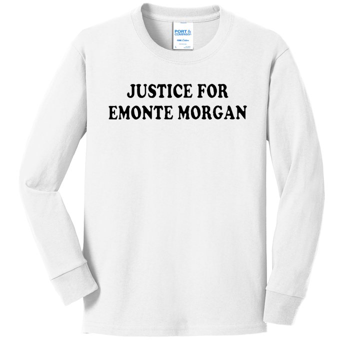 Ella French Justice For Emonte Morgan Kids Long Sleeve Shirt