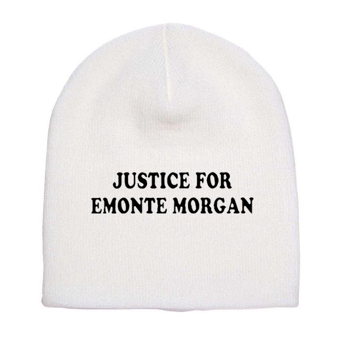 Ella French Justice For Emonte Morgan Short Acrylic Beanie