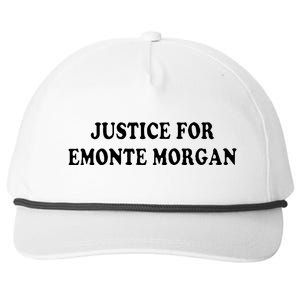 Ella French Justice For Emonte Morgan Snapback Five-Panel Rope Hat