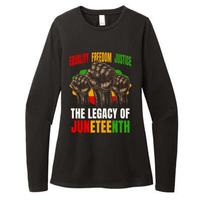 Equality Freedom Justice The Legacy Of Junenth Gift Womens CVC Long Sleeve Shirt