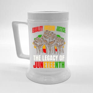 Equality Freedom Justice The Legacy Of Junenth Gift Beer Stein