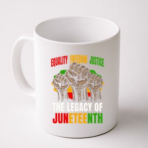 Equality Freedom Justice The Legacy Of Junenth Gift Coffee Mug