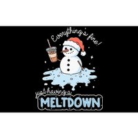 EverythingS Fine Just Having Meltdown Snowman Winter Bumper Sticker