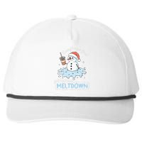 EverythingS Fine Just Having Meltdown Snowman Winter Snapback Five-Panel Rope Hat