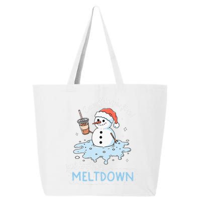 EverythingS Fine Just Having Meltdown Snowman Winter 25L Jumbo Tote