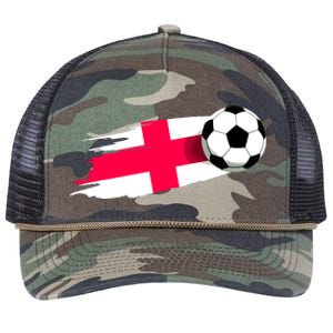 England Flag Jersey England Soccer Team England Retro Rope Trucker Hat Cap