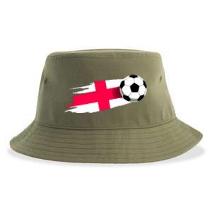 England Flag Jersey England Soccer Team England Sustainable Bucket Hat