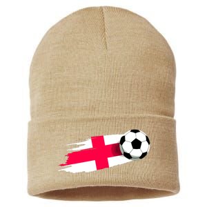 England Flag Jersey England Soccer Team England Sustainable Knit Beanie