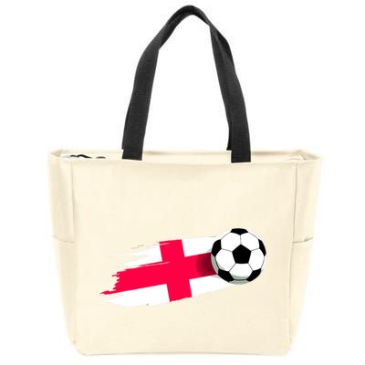 England Flag Jersey England Soccer Team England Zip Tote Bag