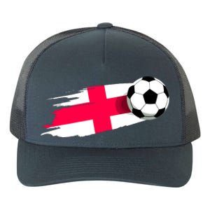 England Flag Jersey England Soccer Team England Yupoong Adult 5-Panel Trucker Hat