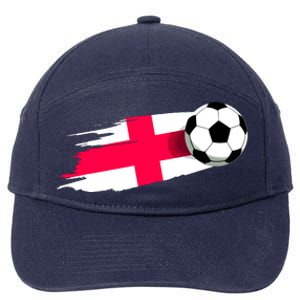 England Flag Jersey England Soccer Team England 7-Panel Snapback Hat