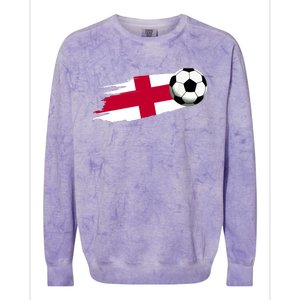 England Flag Jersey England Soccer Team England Colorblast Crewneck Sweatshirt