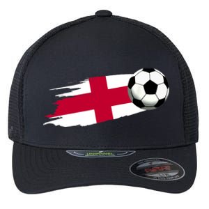 England Flag Jersey England Soccer Team England Flexfit Unipanel Trucker Cap