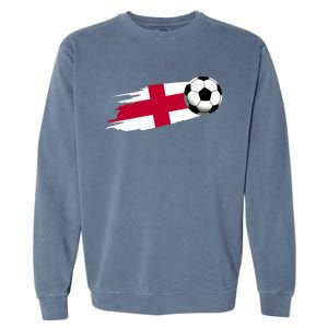 England Flag Jersey England Soccer Team England Garment-Dyed Sweatshirt