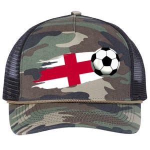 England Flag Jersey England Soccer Team England Retro Rope Trucker Hat Cap