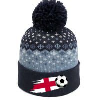 England Flag Jersey England Soccer Team England The Baniff Cuffed Pom Beanie