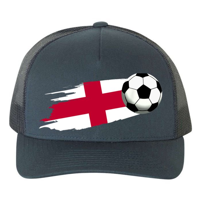 England Flag Jersey England Soccer Team England Yupoong Adult 5-Panel Trucker Hat