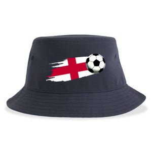 England Flag Jersey England Soccer Team England Sustainable Bucket Hat