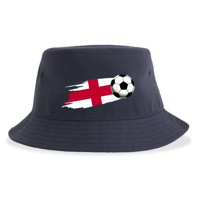 England Flag Jersey England Soccer Team England Sustainable Bucket Hat