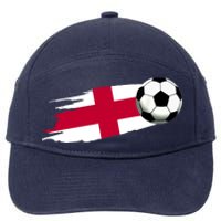 England Flag Jersey England Soccer Team England 7-Panel Snapback Hat