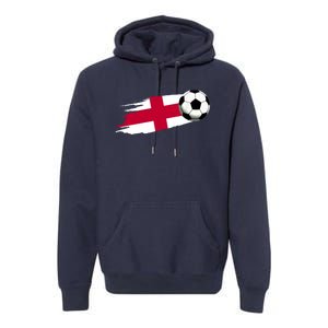 England Flag Jersey England Soccer Team England Premium Hoodie