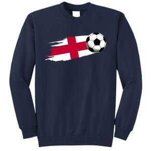 England Flag Jersey England Soccer Team England Tall Sweatshirt