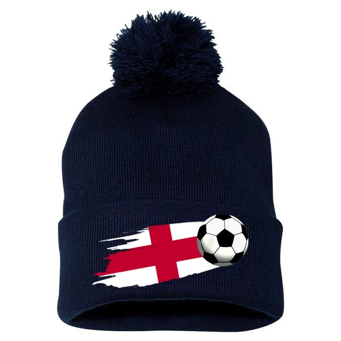 England Flag Jersey England Soccer Team England Pom Pom 12in Knit Beanie