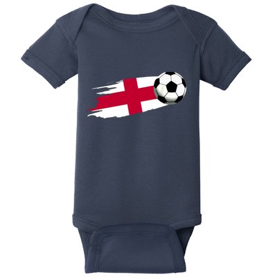 England Flag Jersey England Soccer Team England Baby Bodysuit