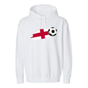 England Flag Jersey England Soccer Team England Garment-Dyed Fleece Hoodie