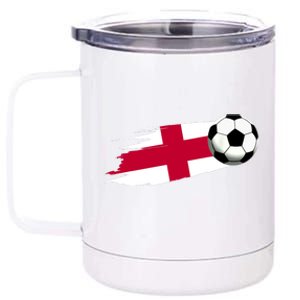 England Flag Jersey England Soccer Team England 12 oz Stainless Steel Tumbler Cup