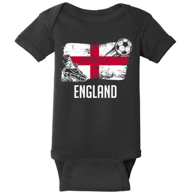 England Flag Jersey England Soccer Team England Baby Bodysuit