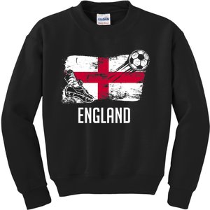 England Flag Jersey England Soccer Team England Kids Sweatshirt