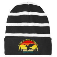 Eagle Fang Karate Striped Beanie with Solid Band