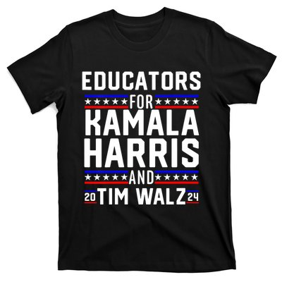 Educators For Kamala Harris Tim Walz 2024 For President Vp T-Shirt