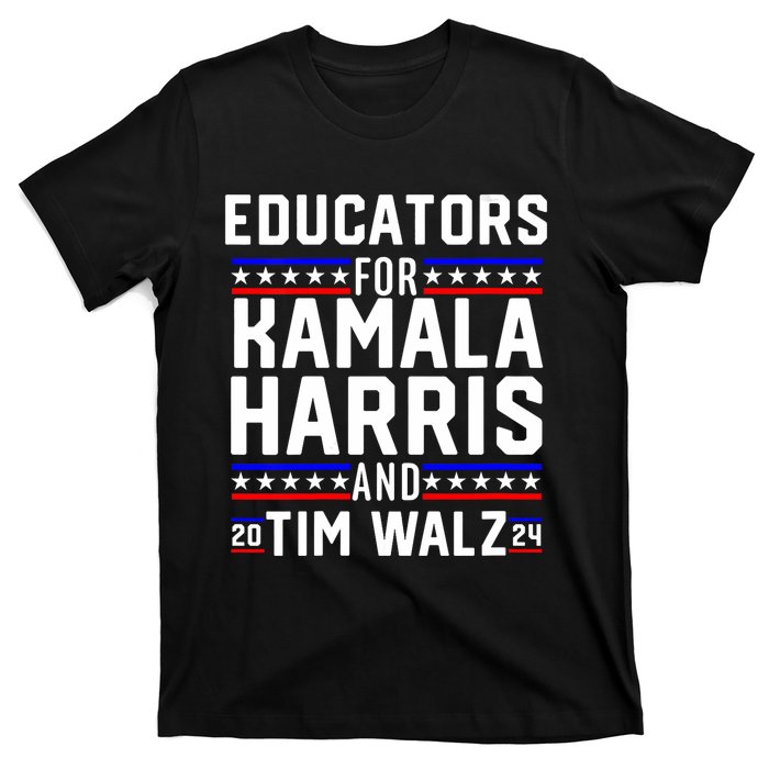 Educators For Kamala Harris Tim Walz 2024 For President Vp T-Shirt