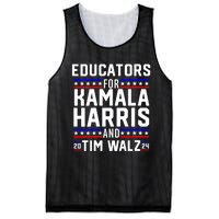 Educators For Kamala Harris Tim Walz 2024 For President Vp Mesh Reversible Basketball Jersey Tank