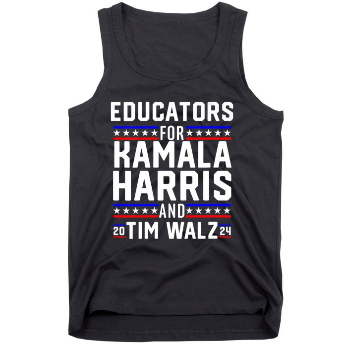 Educators For Kamala Harris Tim Walz 2024 For President Vp Tank Top