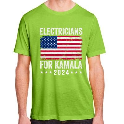 Electricians For Kamala 2024 Gift Adult ChromaSoft Performance T-Shirt