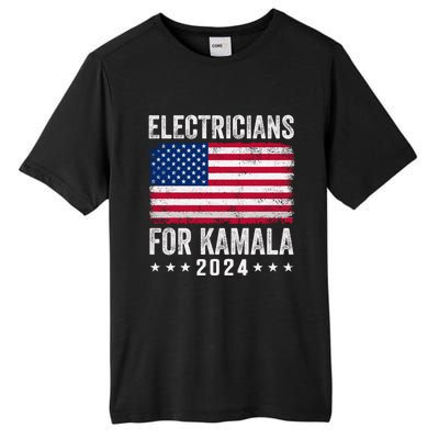 Electricians For Kamala 2024 Gift Tall Fusion ChromaSoft Performance T-Shirt