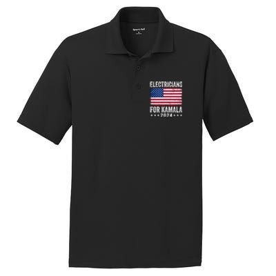 Electricians For Kamala 2024 Gift PosiCharge RacerMesh Polo