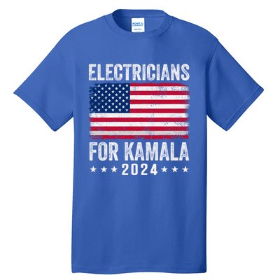 Electricians For Kamala 2024 Gift Tall T-Shirt