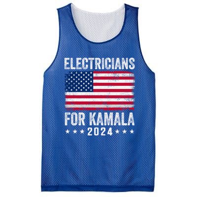 Electricians For Kamala 2024 Gift Mesh Reversible Basketball Jersey Tank