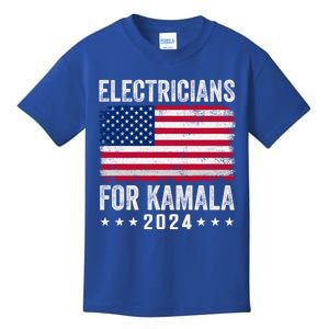 Electricians For Kamala 2024 Gift Kids T-Shirt