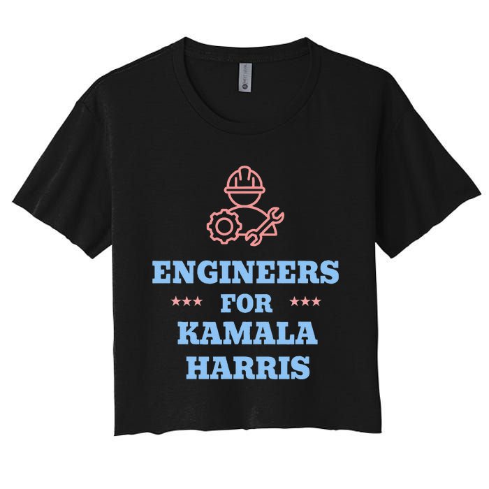 Engineers For Kamala Harris 2024 Change Breaking Barriers Women's Crop Top Tee